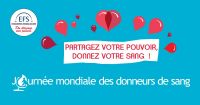 Journée Mondiale des Donneurs de Sang - Strasbourg. Le jeudi 14 juin 2018 à Strasbourg. Bas-Rhin.  11H30